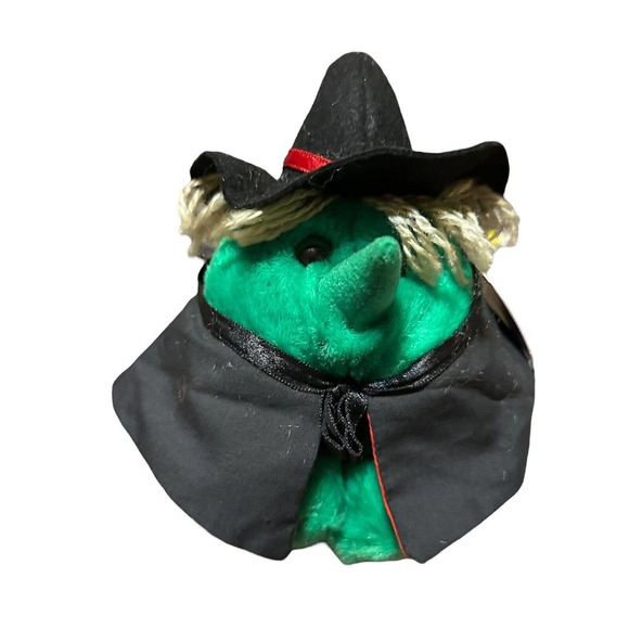- Puffkins Plush Witch Hazel 1994 Halloween Stuffed Animal Swibco Vintage - Picture 1 of 7